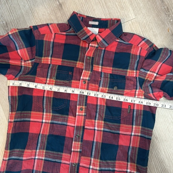 Columbia Leadville Ridge Pearl Snap Plaid Shirt Men’s Small - Picture 5 of 6